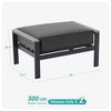 Sonkuki 2-Piece Ottomans with Solution-Dyed Fabric Cushion, Ideal for Patio - 3 of 4
