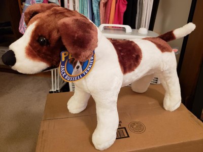 Melissa & Doug Giant Jack Russell Terrier - Lifelike Stuffed