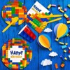 Hachikiko 180 Pcs Building Block Party Supplies -Birthday Party Decorations - 3 of 4