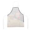 Unique Bargains Christmas Aprons Christmas Celebration in English Gift Giving Santa Claus Linen Beige White Dark Blue Red 21.65"x26.77" 1 Pcs - 4 of 4