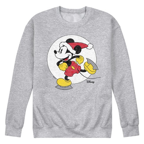 Men s Disney Mickey Skating Graphic Fleece Sweatshirt Target