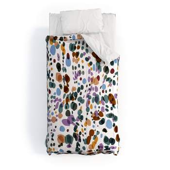Deny Designs Marta Barragan Camarasa Waves Comforter Bedding Set Green