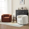 CAVINAS Swivel Accent Barrel Chair, Modern Upholstered Round Armchair for Living Room with 360-Degree Swivel - 4 of 4