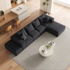 Oversized 132" Chenille Modular L-Shaped Sectional Sofa with 6 Pillows, 6-Piece Free combination, No Assembly Required - 3 of 4