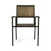 MAYEERTY WOOD AND METAL CHAIR Set of 2 Industrial Style for Dining Room Living Room - 4 of 4