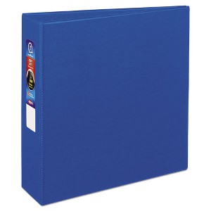 Avery Heavy-Duty Non-View Binder with DuraHinge and Locking One Touch EZD Rings, 3 Rings, 3" Capacity, 11 x 8.5, Blue - 1 of 4