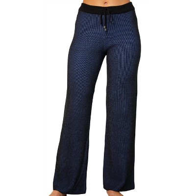Women's Two Toned Ribbed Pant - Angel Apparel