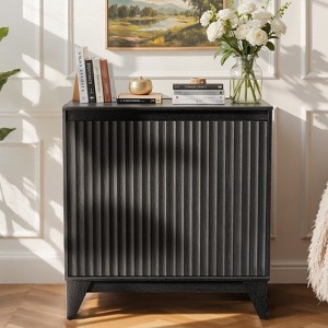 32" Tall 2 - Door Accent Cabinet With Adjustable Shelf - 1 of 4