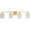 Elegant Lighting Phineas 4 light Brass and Clear Crystals wall sconce - 3 of 4