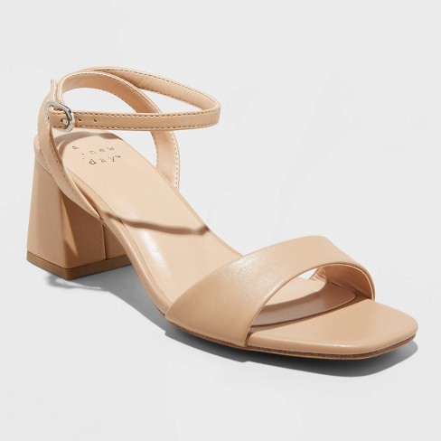 Target nude best sale block heel