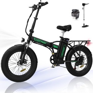 HITWAY BK11M Electric Bike: 20'' x 4 Inch Fat Tires, 750W, 48V 15AH,28-62 Mile Range - 1 of 4