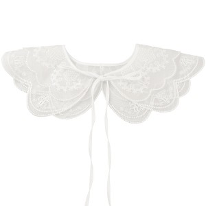 Elerevyo Women Rhinestone Detachable Fake Peter Pan Collar Little Shawl 1 Pc - 1 of 4