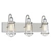 Savoy House Lansing 3 - Light Vanity in  Satin Nickel/Polished Nickel - 3 of 4