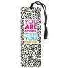 Dicksons You are Special to Be You Animal Print Black 6 inch Paper Tussled Bookmark Pack of 12 - 2 of 4