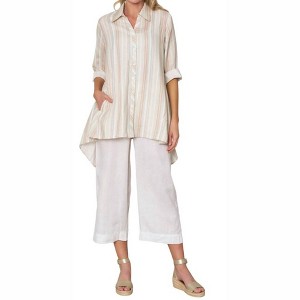 Women's Striped True Form Shirt - Stella Carakasi - 1 of 4