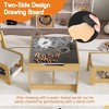 ORRD 3-in-1 Kids Study Table & Chairs Set - Detachable Blackboard Activity Desk with Durable MDF for Toddlers - 4 of 4