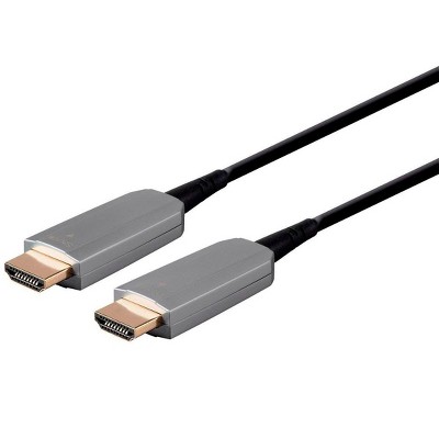 Monoprice HDR High Speed Cable - 20ft - Black, for HDMI-Enabled Devices - 4K @ 60Hz, HDR, 18Gbps, Fiber Optic, AOC, YUV 4:4:4, CMP - SlimRun AV Series