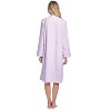 Casual Nights Women's Zipper Front Jacquard Terry Fleece Robe Duster - 4 of 4
