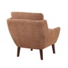 NicBex Accent Chair  Chenille Upholstery Lounge Chair Solid Wood Legs Reading Chair Comfy Chair for Living Room, Orange - 2 of 4