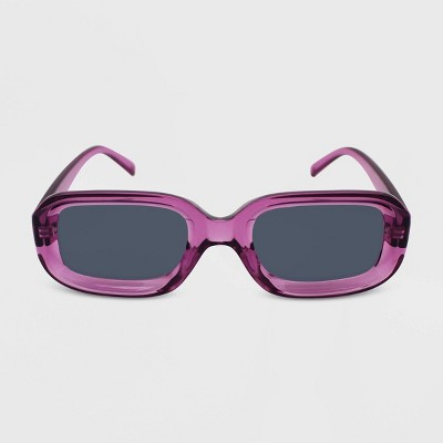 Women's Rectangle Sunglasses - Wild Fable™ Purple