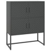 VidaXL Highboard Anthracite 31.5"x13.8"x39.4" Steel - 2 of 4