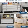 96 inch Tool Chest,  24 Drawers Storage Rolling Cabinet with Wheels, Lock Key Locking System, Drawer Liners for Garage Warehouse Repair Shop - 2 of 4