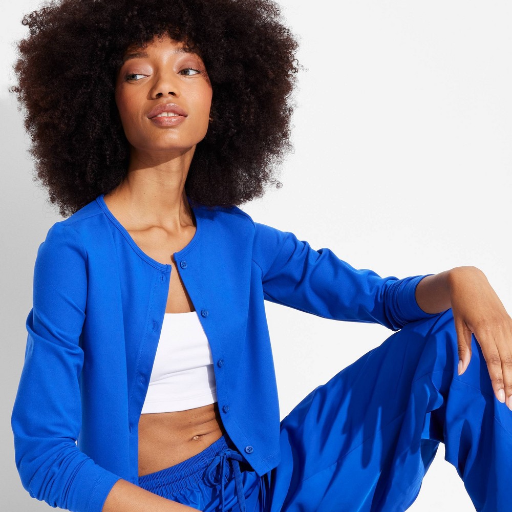 Women's Game Day Cardigan - Wild Fable™ Blue L
