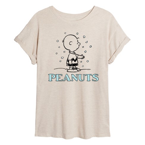 Women's - Peanuts -  Oversized Graphic T-Shirt - image 1 of 4