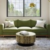 WyndenHall Hinton Metal Coffee Table Antique Gold/Black: Mid-Century Modern, Scratch-Resistant, 30" Diameter - 2 of 4