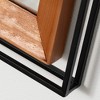Sullivans 29" Black Framed Walnut Mirror, Wood - 2 of 3