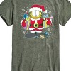 Men's - Garfield - Santa Garfield with Presents Christmas Short Sleeve Graphic T-Shirt - 2 of 4