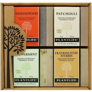 Plantlife Top 4 Herbal Bar Soaps – Moisturizing & Soothing, Handcrafted with Plant-Based Ingredients – Made in California, 4oz Bars - 1 of 1