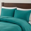 LIVN CO. 3-Piece Velvet Oversized Herringbone Quilt Set - 4 of 4