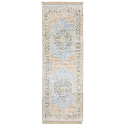 Oriental Weavers Malabar 45306 Blue/ Beige Indoor Area Rug - 2'6" x 8'