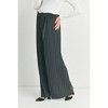 Hello Miz Women's Wide Leg Palazzo Maternity Pants with Tie Belt - 2 of 4