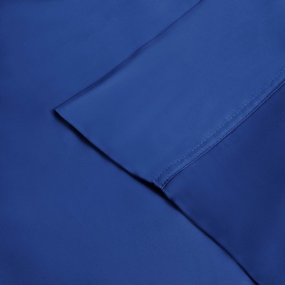 Queen Size Deep Pocket Light Blue Bamboo Cotton Sheet Set