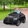 Aosom 12V Ride On Toy Car for Kids with Remote Control, Mercedes Benz AMG GLC63S Coupe, 2 Speed, with Music, Electric Light, Black - 3 of 4