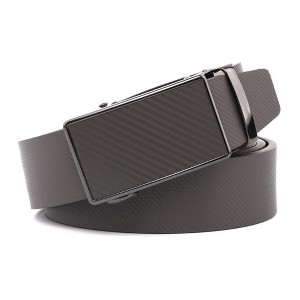Braveman | Men's Sliding Buckle Adjustable Leather Ratchet Belt - 1 of 2
