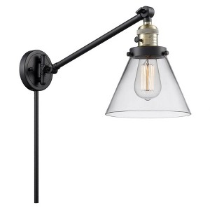 Cone - 1 Light Swing Arm Wall Sconce In Industrial Style-25 Inches Tall and 8 Inches Wide - 1 of 1