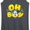 Women's - Disney - Oh Boy Mickey Face Graphic Racerback Tank - 2 of 4