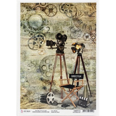 Ciao Bella Rice Paper Sheet A4 5/Pkg-The Director, Modern Times