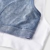 Girls' 2pk Sports Bra - Cat & Jack™ Denim Blue Wash - 3 of 3