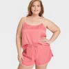 Women's Luxury Collection Shadow Striped Satin Pajama Cami Top - Auden™ - 3 of 3