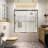 ONWITH 50 in. - 54 in. W x 72 in. H Sliding Framed Shower Door in Chrome with Clear Glass - 3 of 3