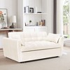 NicBex Foldable Large-Size Velvet Sofa Bed Adjustable Back, Storage Bag & Pillows for Living Room Bedroom, Beige - 4 of 4
