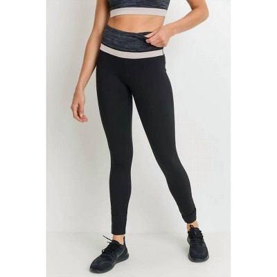 Women's Highwaist Colorblock Melange Full Legging - mono b