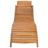 vidaXL Patio Sun Lounger with Cushion Solid Acacia Wood - 3 of 4
