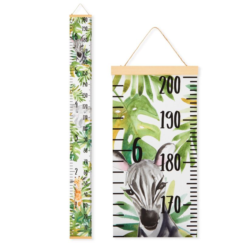 Juvale Growth Chart for Kids, Wall Chart in Safari Jungle Design (7.9 x 79 Inches), 1 of 10