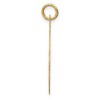 Black Bow Jewelry 14k Yellow Gold Graduation Day Brocaded Disc Charm, 22mm - 2 of 4