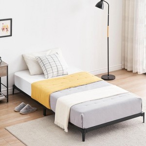 Heavy-Duty Metal Platform Bed Frame, Sturdy Slats, High Capacity, No Box Spring, Easy Assembly, Noise-Free, Black - 1 of 4